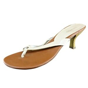 Maurices Size 10 M Beige Flip Flop Synthetic Women Sandal Shoes Farrah